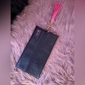 NWOT Makeup Junkie Black and Hot Pink Mini